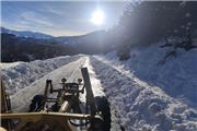 خدمات چوبفریم در برف روبی و بازگشائی جاده سنگده دودانگه تا پل سفید سوادکوه