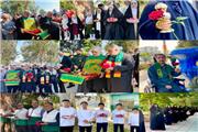 سیمرغ غرق در شور رضوی در آیینی سرشار از عشق و ارادت، خادمیاران رضوی شهرستان سیمرغ