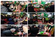 طلوع خورشید رضوی در شهرستان سیمرغ خادمان حرم مطهر رضوی با بیرق مطهر آقا علی ابن موسی الرضا(ع)