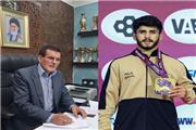 رئیس اداره ورزش و جوانان بابلسر کسب طلای آسیایی امیرضا طهماسپور را تبریک گفت