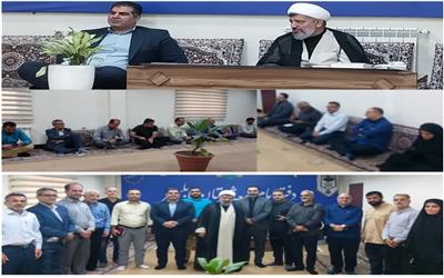 نشست اعضای بسیج رسانه بابلسر با امام جمعه و دیدار مشترک با خانواده شهید باغبانی
