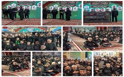 آستان قدس رضوی پرچم عزای حضرت اباعبدالله الحسین(ع) را به عزاداران حسینی شهرستان سیمرغ