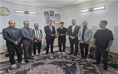 تجلیل از قهرمان ژیمناستیک جوانان آسیا در ساری