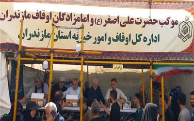 بازدید مسئول محور سامرا از موکب اوقاف مازندران