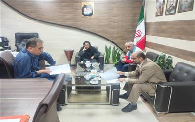 نشست هماهنگی جهت صدور پروانه ساخت و تسریع در روند ساخت ساختمان اداری- امدادی جمعیت هلال احمر