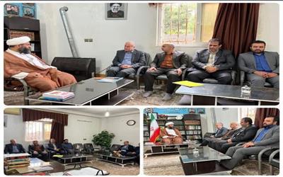 دیدار مدیر عامل معاونان و مدیران آب وفاضلاب مازندران با امام جمعه سیمرغ