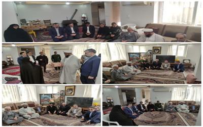 دیدار فرماندار شهرستان سیمرغ با همسر سردار شهید طور به مناسبت چهل‌وهفتمین سالگرد پیروزی انقلاب اسلامی