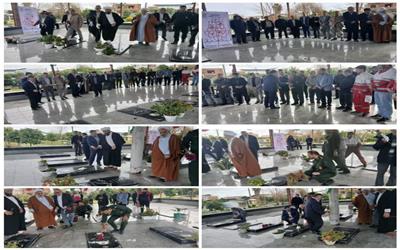 گلباران و عطرافشانی گلزار مطهر شهدا سراسر کشور  به مناسبت ایام الله دهه مبارک فجر