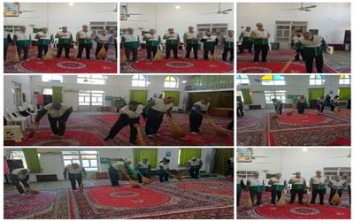 عطر خدمت خادمیاران سیمرغی در آستانه ضیافت الهی در آستانه حلول ماه پرفیض و مبارک رمضان،خادمیاران و یاوران رضوی شهرستان سیمرغ
