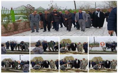 کاشت نهال به نام شهدا و «به یاد رهبر شهیدم» در شهرستان سیمرغ همزمان با روز بزرگداشت شهدا و هفته درختکاری،