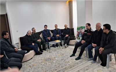 دیدار مسئولان ورزش استان و بابلسر با خانواده شهید احمدعلی شعبان نژاد