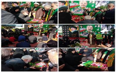 طلوع خورشید رضوی در شهرستان سیمرغ خادمان حرم مطهر رضوی با بیرق مطهر آقا علی ابن موسی الرضا(ع)