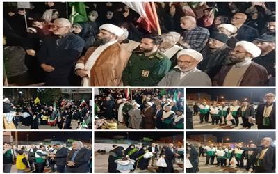 خروش خدمت رضوی در سیمرغ خادمیاران رضوی شهرستان سیمرغ با حضور پرشور در اجتماع بزرگ مردمی در میدان شهید کشوری