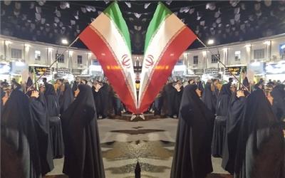 هفتاد و دومین اجتماع و راهپیمایی شبانه بابلسر و حضور گسترده مردمی