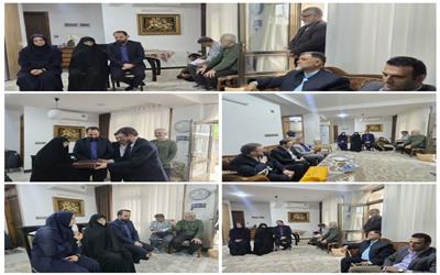 دیدار معافی مدیرکل کمیته امداد از خانواده امیرسرلشگرخلبان شهید احمد کشوری