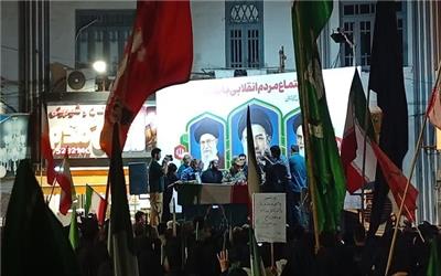 وداع با پیکر شهید احمد حسین‌نژاد در نودونهمین اجتماع مردم ولایتمدار بابلسر