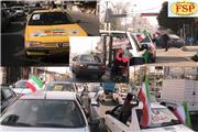 گژارش تصویری حماسه حرکت خودرویی مردم بابلسر از میدان معلم تا میدان بلال