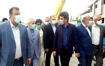 معاون رئیس جمهوری از بیمارستان درحال ساخت تنکابن بازدید کرد