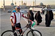 حضور دوچرخه سوار بابلسری در مرقد مطهر امام خمینی (ره)