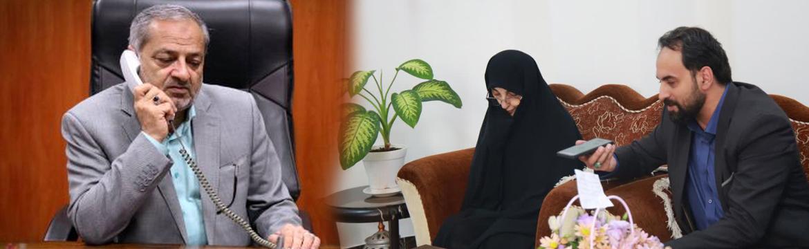 در جریان سفر رییس سازمان نوسازی مدارس کشور به زادگاه شهید کشوری انجام شد؛ گفت‌وگوی تلفنی وزیر آموزش و پرورش با همسر و فرزند شهید احمد کشوری سیمرغ سرافراز ایران