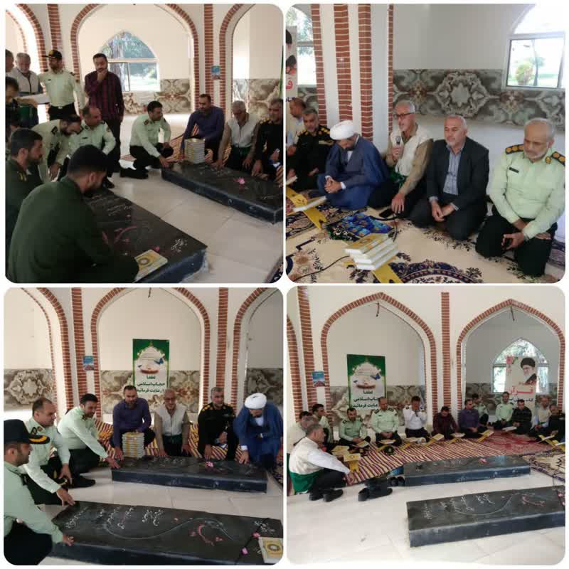 خادمیاران سیمرغ درتجدید میثاق با شهدای گمنام در ادامه پویش معنوی چهارشنبه‌های رضوی