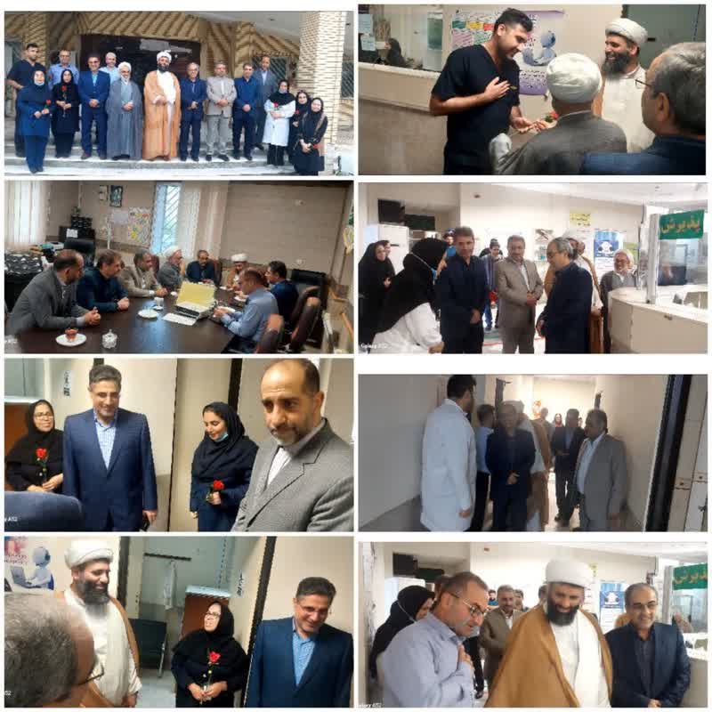 بازدید فرماندار سیمرغ از مرکز بهداشت شهرستان و تجلیل از پرستاران به مناسبت میلاد حضرت زینب(س)