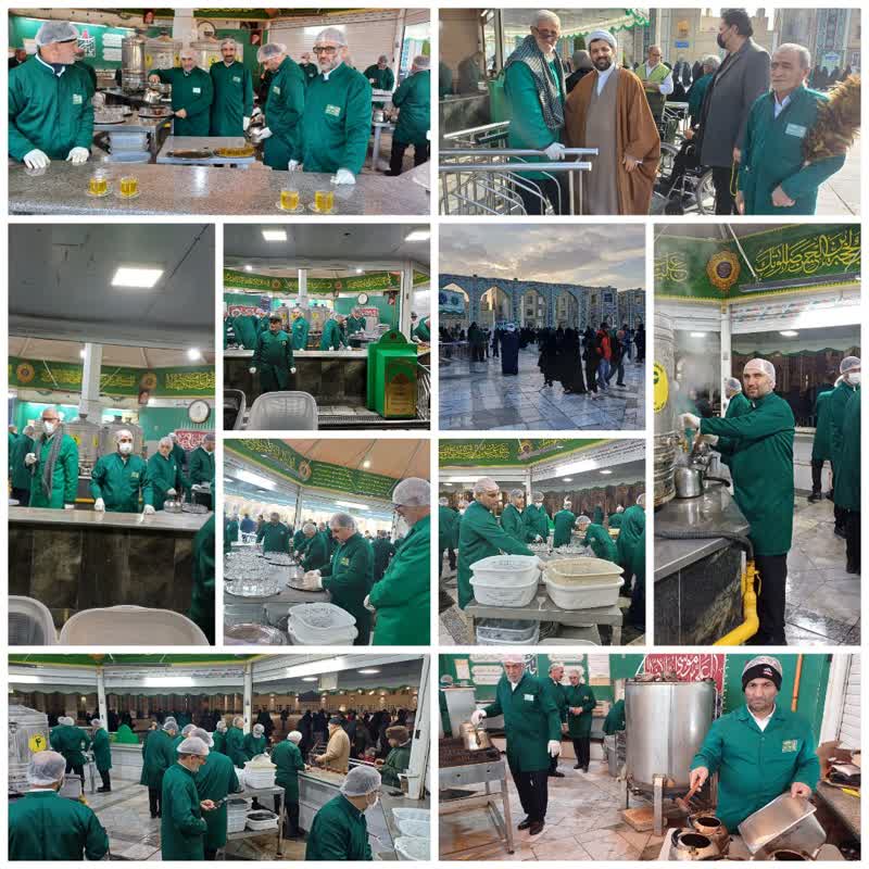بحمدالله بار دیگر توفیق خدمت رسانی خالصانه و بی منت به زائران حضرت علی بن موسی الرضا علیه السلام در چایخانه آن حضرت(ع) در صحن آقا امام حسن مجتبی