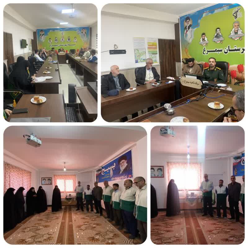 پرچم وفاداری خادمیاران رضوی سیمرغ به عشق علمدار کربلا در شعبان برافراشته شد